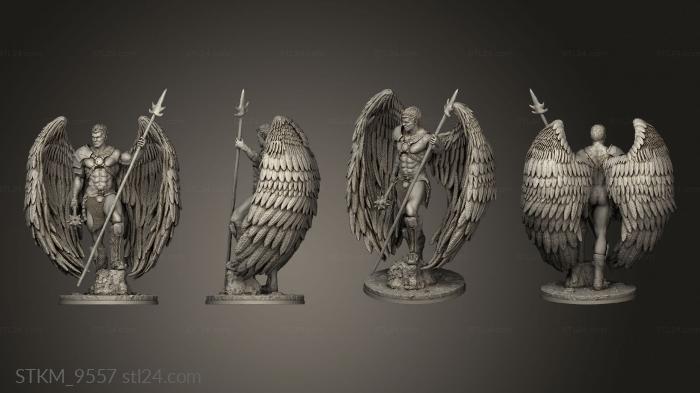 Figurines heroes, monsters and demons (hawkman, STKM_9557) 3D models for cnc