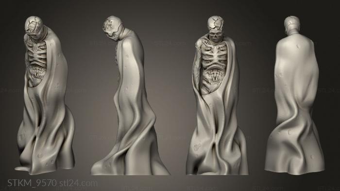 Figurines heroes, monsters and demons (Horror Scenes Peculiarities, STKM_9570) 3D models for cnc