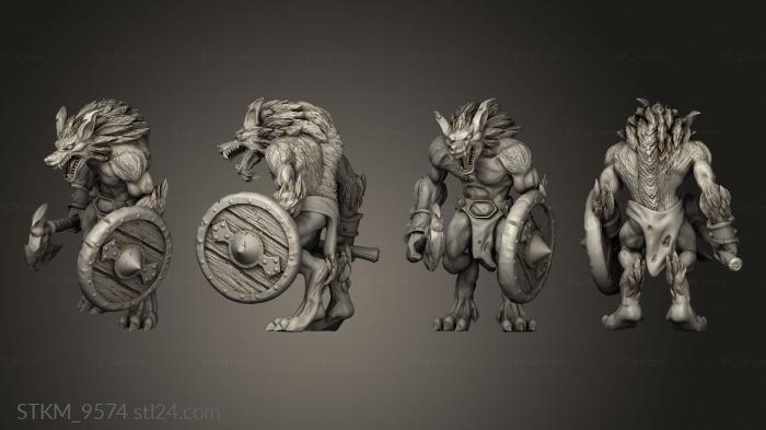 Figurines heroes, monsters and demons (Worgen, STKM_9574) 3D models for cnc