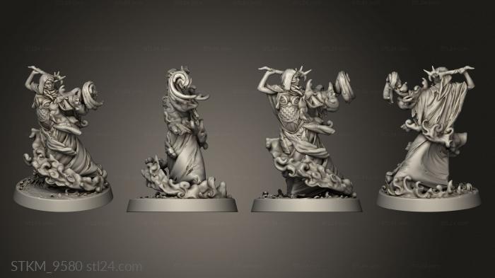 Figurines heroes, monsters and demons (Female Fireacle Thicker Detail, STKM_9580) 3D models for cnc