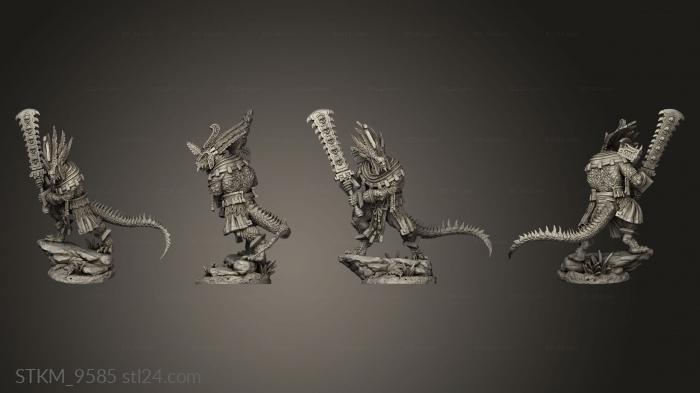 Figurines heroes, monsters and demons (Agama Aztical, STKM_9585) 3D models for cnc