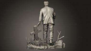 Figurines heroes, monsters and demons (Frankenstein Monster statue, STKM_9597) 3D models for cnc