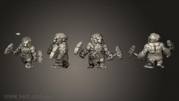 Figurines heroes, monsters and demons (Disciple Vidarr, STKM_9601) 3D models for cnc