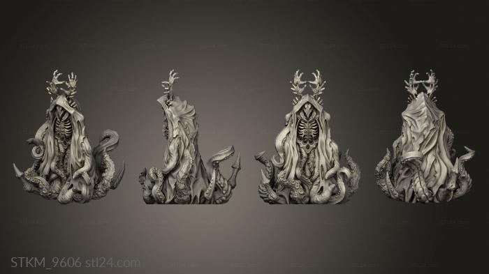 Статуэтки герои, монстры и демоны (Король В Желтой Столешнице КИЙ, STKM_9606) 3D модель для ЧПУ станка