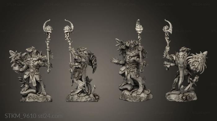 Figurines heroes, monsters and demons (Shakarkha Tidebringers, STKM_9610) 3D models for cnc
