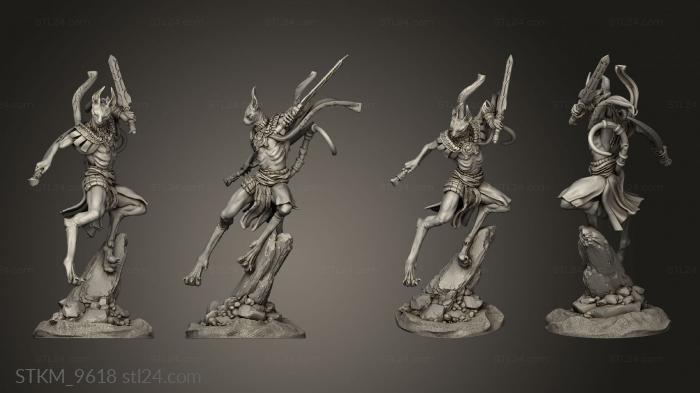 Figurines heroes, monsters and demons (Mau, STKM_9618) 3D models for cnc