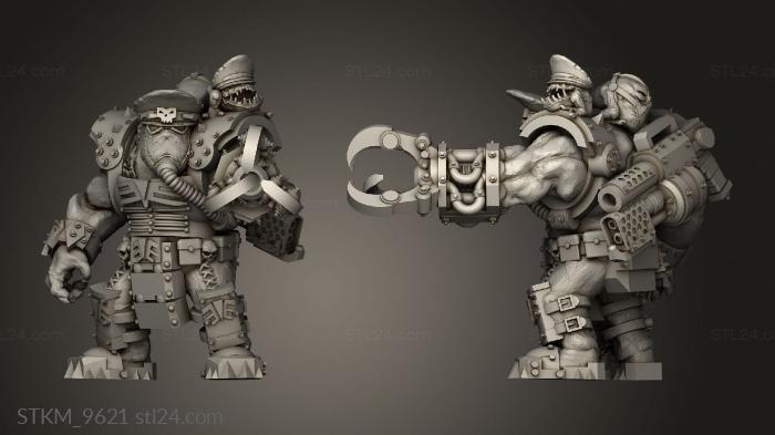 Figurines heroes, monsters and demons (Gearguts Wistress Warboss, STKM_9621) 3D models for cnc