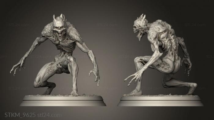 Figurines heroes, monsters and demons (Ghoul Standing Stand, STKM_9625) 3D models for cnc