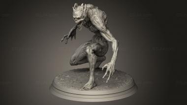 Figurines heroes, monsters and demons (Ghoul Standing Stand, STKM_9625) 3D models for cnc