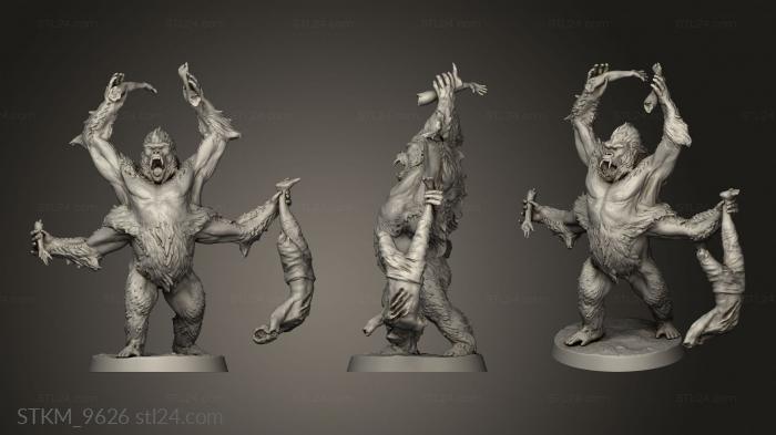 Figurines heroes, monsters and demons (Girallon, STKM_9626) 3D models for cnc