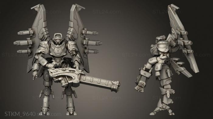 Figurines heroes, monsters and demons (Valkyrie Suit, STKM_9640) 3D models for cnc