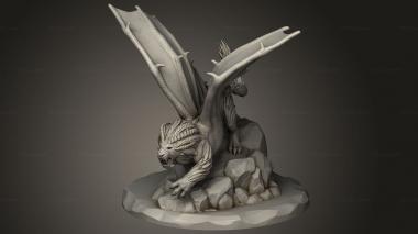 Figurines heroes, monsters and demons (Dragonlionne, STKM_9641) 3D models for cnc