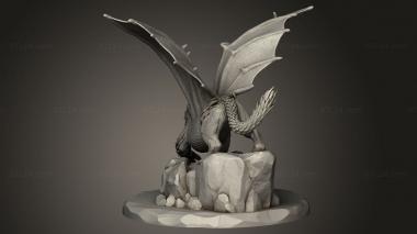 Figurines heroes, monsters and demons (Dragonlionne, STKM_9641) 3D models for cnc