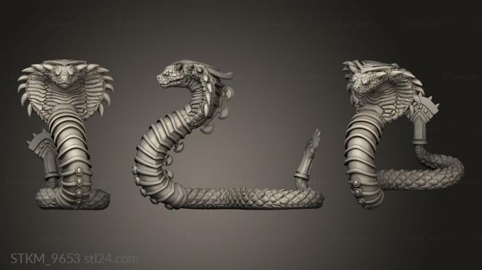 Figurines heroes, monsters and demons (Fantasy Snake, STKM_9653) 3D models for cnc