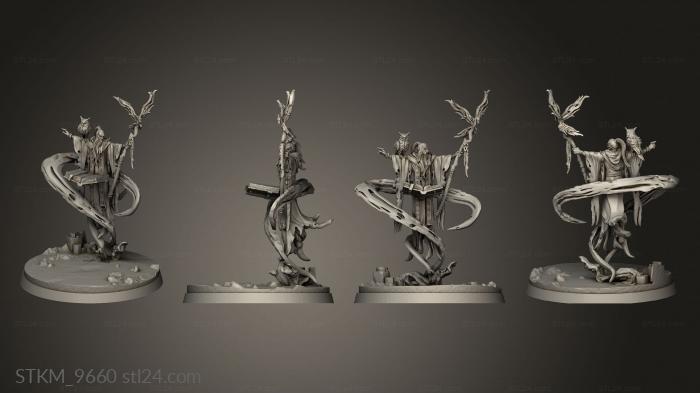 Figurines heroes, monsters and demons (Merlin, STKM_9660) 3D models for cnc