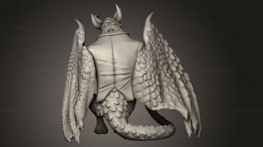 Figurines heroes, monsters and demons (Dragon Accountant Auritax, STKM_9661) 3D models for cnc