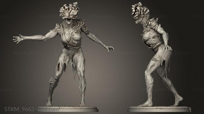 Figurines heroes, monsters and demons (Clicker Statue, STKM_9663) 3D models for cnc