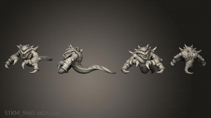 Figurines heroes, monsters and demons (heros Ethereal Terror, STKM_9665) 3D models for cnc