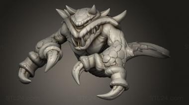 Figurines heroes, monsters and demons (heros Ethereal Terror, STKM_9665) 3D models for cnc