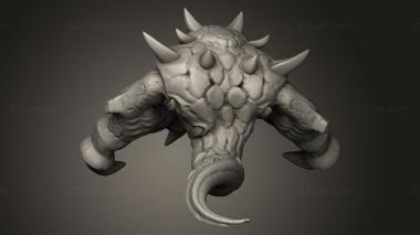 Figurines heroes, monsters and demons (heros Ethereal Terror, STKM_9665) 3D models for cnc