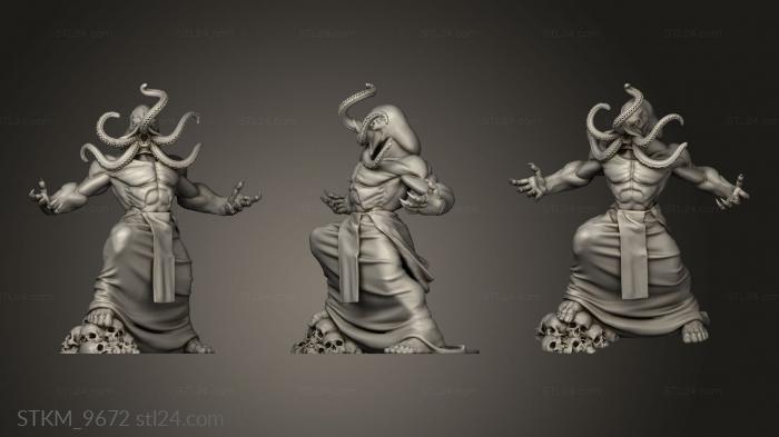 Figurines heroes, monsters and demons (Illithid, STKM_9672) 3D models for cnc