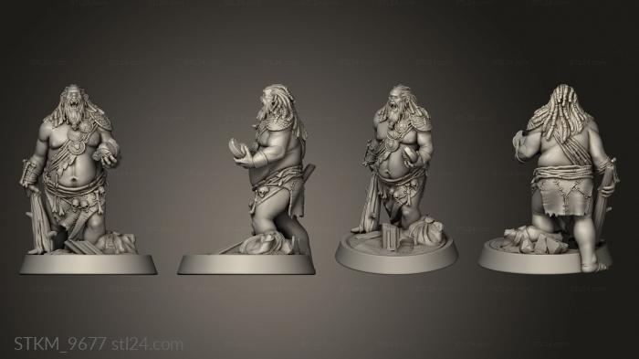 Figurines heroes, monsters and demons (Drunken Cyclops, STKM_9677) 3D models for cnc