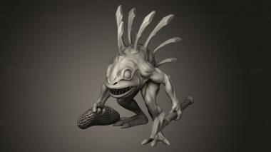 Figurines heroes, monsters and demons (Murloc separated, STKM_9691) 3D models for cnc