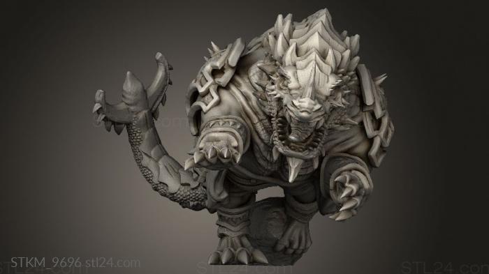 Figurines heroes, monsters and demons (Fantasy Charcadon, STKM_9696) 3D models for cnc