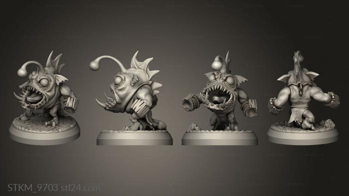 Figurines heroes, monsters and demons (Kingdom Coralan Lophinite, STKM_9703) 3D models for cnc