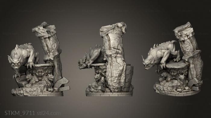 Figurines heroes, monsters and demons (Gargoyles Brooklyn and Bronx, STKM_9711) 3D models for cnc