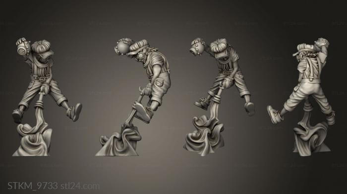 Figurines heroes, monsters and demons (Lights Citizen Lightsteamboy, STKM_9733) 3D models for cnc