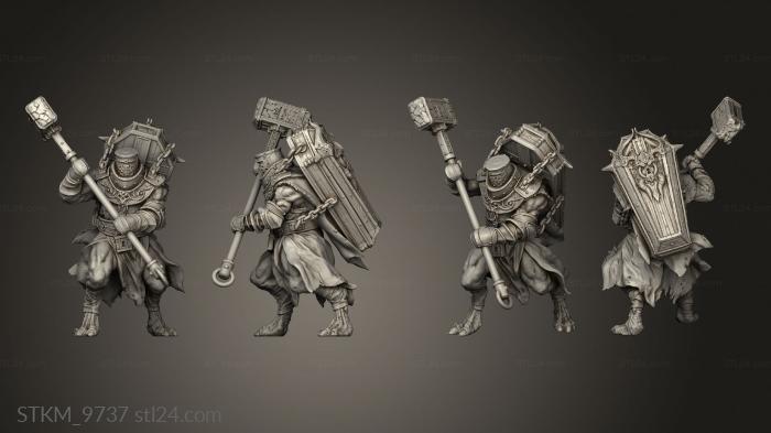 Статуэтки герои, монстры и демоны (Рыцарь Молеран И Ноги, STKM_9737) 3D модель для ЧПУ станка