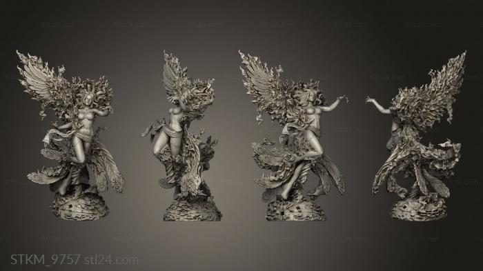 Figurines heroes, monsters and demons (Phoenix Sculpture, STKM_9757) 3D models for cnc