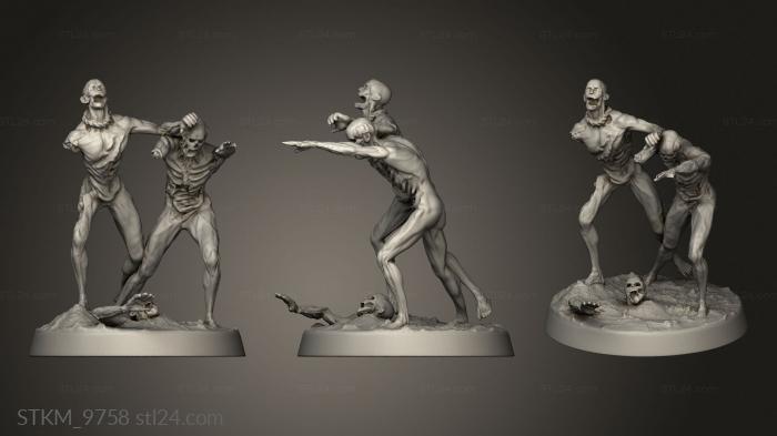 Figurines heroes, monsters and demons (Lich Giant Zombie Grp, STKM_9758) 3D models for cnc