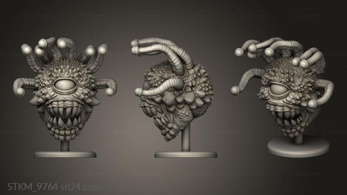 Figurines heroes, monsters and demons (Eye Horror, STKM_9764) 3D models for cnc