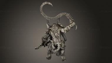 Figurines heroes, monsters and demons (fallen master, STKM_9765) 3D models for cnc