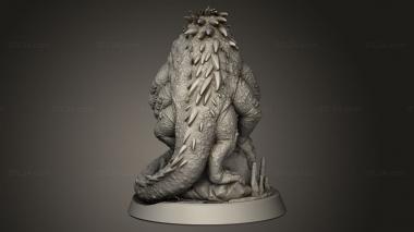 Figurines heroes, monsters and demons (Exp ion to the Underworld Basilisk, STKM_9769) 3D models for cnc