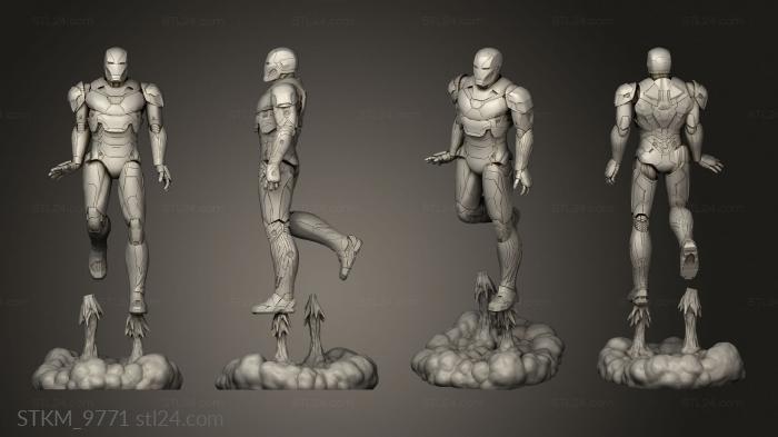 Figurines heroes, monsters and demons (Iron Man Mark, STKM_9771) 3D models for cnc