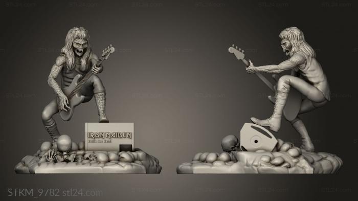 Figurines heroes, monsters and demons (iron maiden, STKM_9782) 3D models for cnc