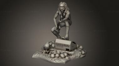 Figurines heroes, monsters and demons (iron maiden, STKM_9782) 3D models for cnc