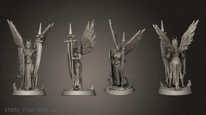 Figurines heroes, monsters and demons (Light in the shadow Erinyes, STKM_9786) 3D models for cnc