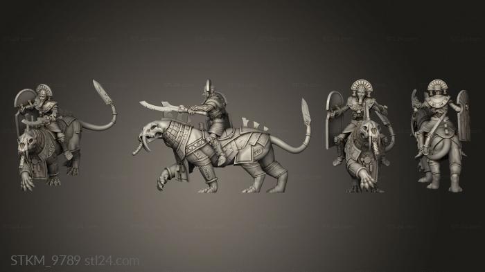 Статуэтки герои, монстры и демоны (Повелители магмы Саламандры, STKM_9789) 3D модель для ЧПУ станка