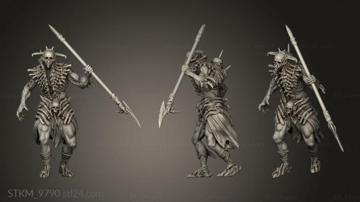 Figurines heroes, monsters and demons (Man Eaters II Flesh Guarda, STKM_9790) 3D models for cnc