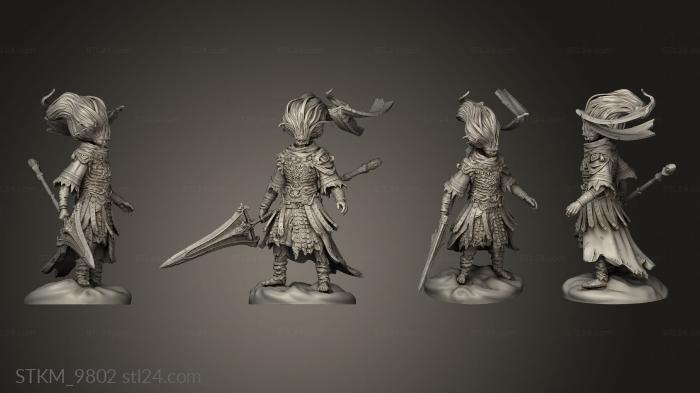 Figurines heroes, monsters and demons (Name King Dark Souls, STKM_9802) 3D models for cnc