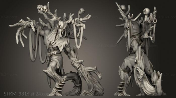 Figurines heroes, monsters and demons (Into The Woods Monsters Wendigo, STKM_9816) 3D models for cnc