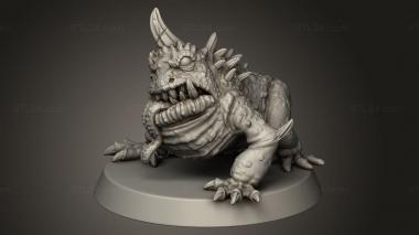 Figurines heroes, monsters and demons (Into The Woods Monsters Toad, STKM_9818) 3D models for cnc