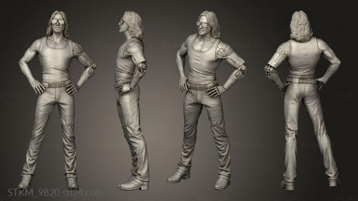 Figurines heroes, monsters and demons (Johnny Silver yearwee silver, STKM_9820) 3D models for cnc