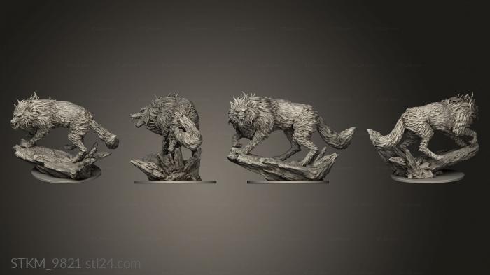Figurines heroes, monsters and demons (Fenrir from rse Mythology, STKM_9821) 3D models for cnc