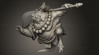 Figurines heroes, monsters and demons (frogre, STKM_9840) 3D models for cnc