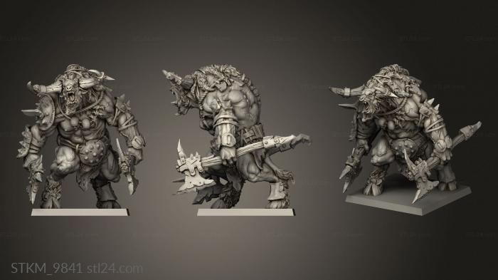 Figurines heroes, monsters and demons (Mino, STKM_9841) 3D models for cnc